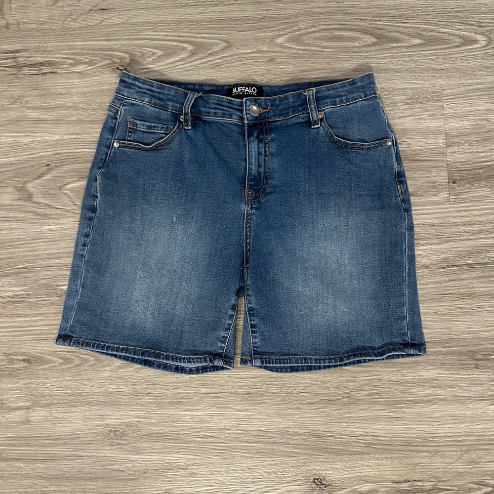 Buffalo David Bitton Women's Blue Denim Teagan Size 8 High Waist Shorts
